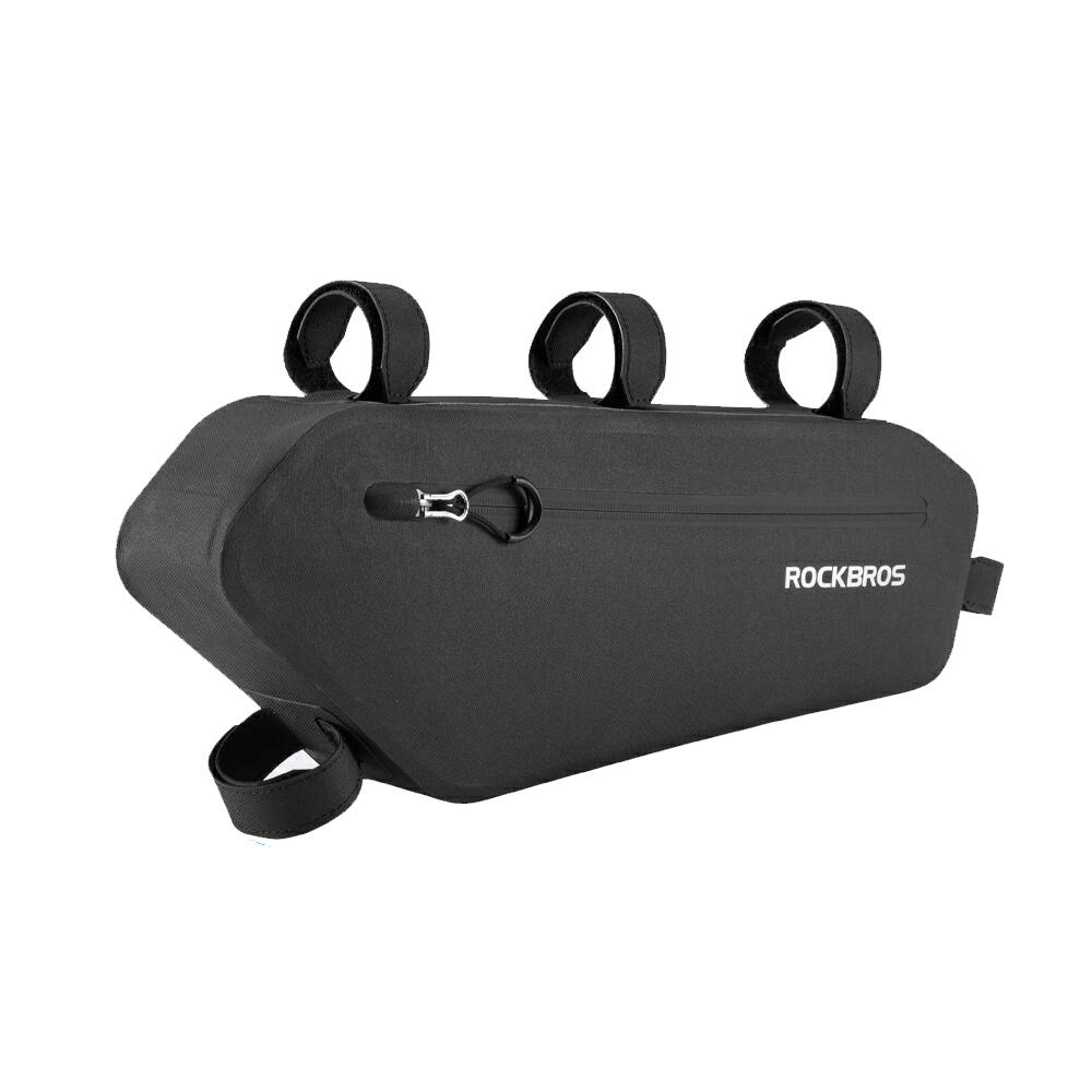 Rockbros Torba / Sakwa Na Ramę 4L Czarna As-018, bikepacking