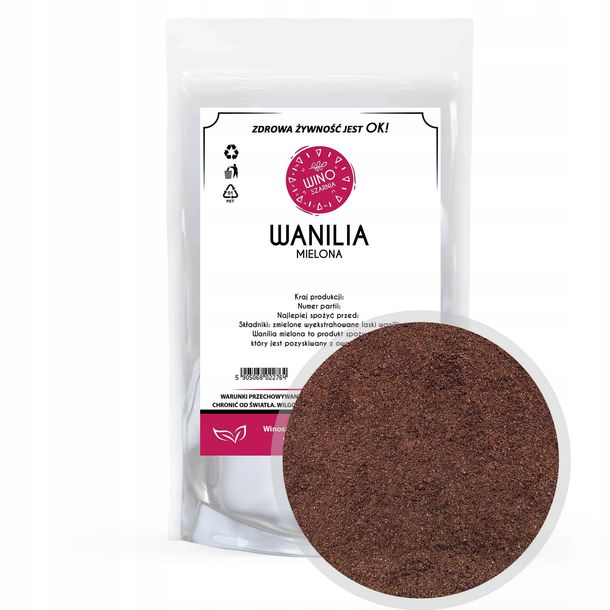 Wanilia mielona Laski Wanili mielone 10g Naturalna