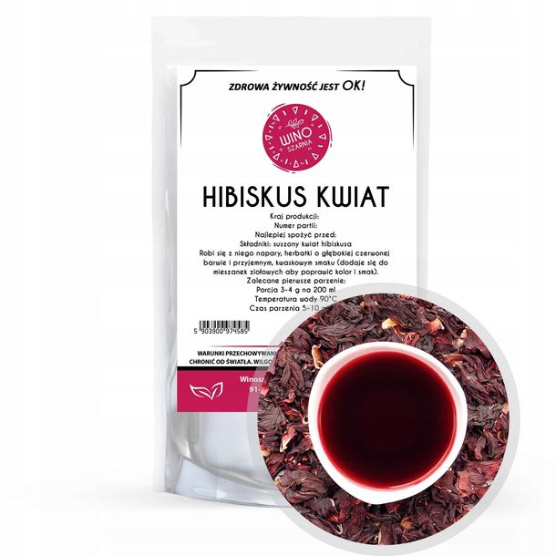 Hibiskus kwiat hibiskusa MALWA herbata 100 g
