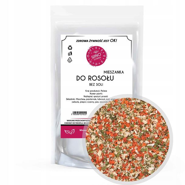 Mieszanka przyprawa do Rosołu bez Soli 100g Idealna Aromatyczna Kompozycja