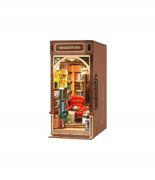 Robotime Book Nook Shakespeare Drewniane Puzzle 3D