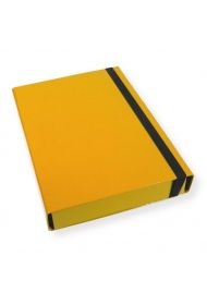 Teczka A4 skrzydłowa 5cm żółta