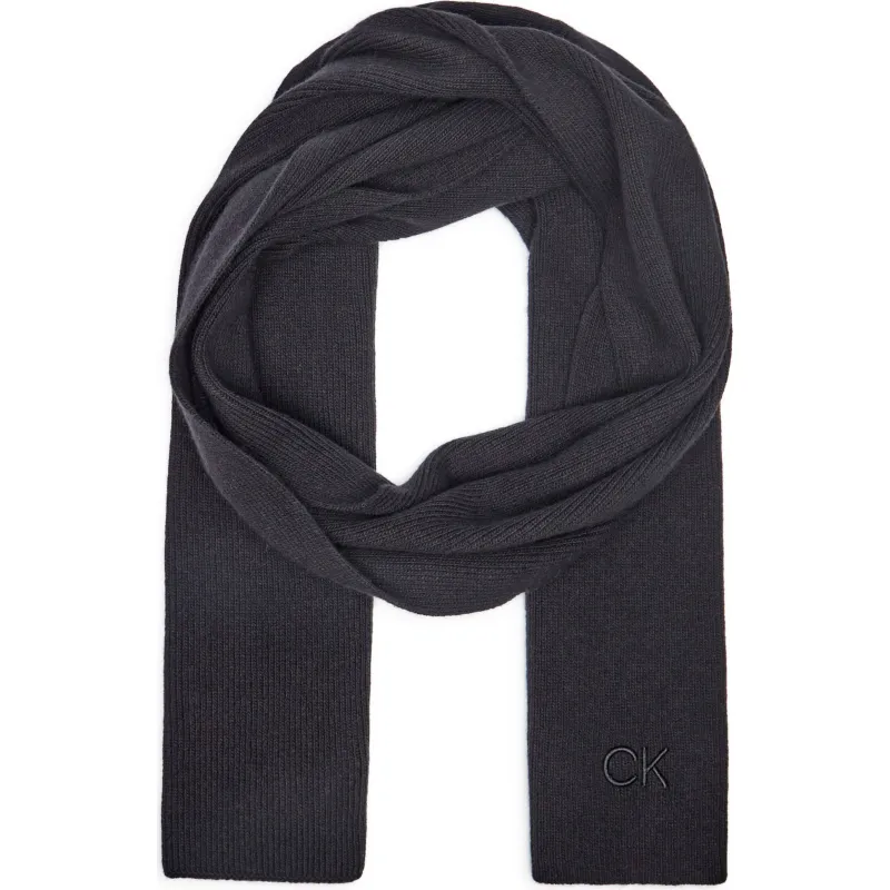 Calvin Klein Szal z dodatkiem wełny i kaszmiru