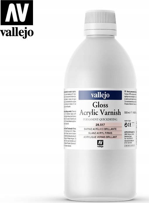 Vallejo Vallejo: Gloss Acrylic Varnish 500ml