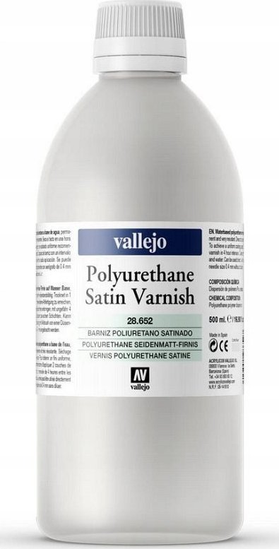 Vallejo Vallejo: Satin Polyurethane Varnish 500ml
