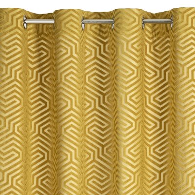 Zasłona 140 x 250 Dekoracyjna Velvet Inga Miodowy