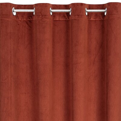 Euro Firany Zasłona Velvet Lili 140 x 250 Przelotka Mahoń 1221665
