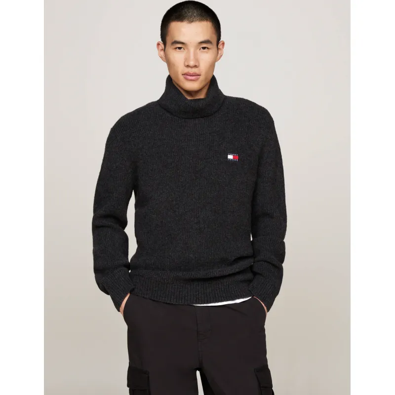Tommy Jeans Golf Slim Fit z dodatkiem wełny