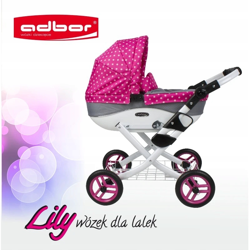 Wózek Dla Lalek Lola K09 Torebka DeLuXe