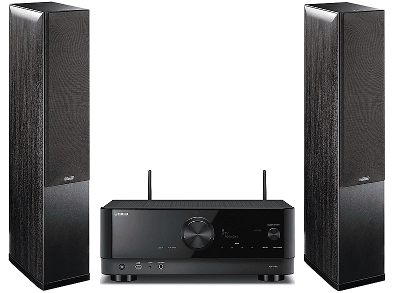 Yamaha MusicCast RX-V4A + Indiana Line Nota 550 X Czarny