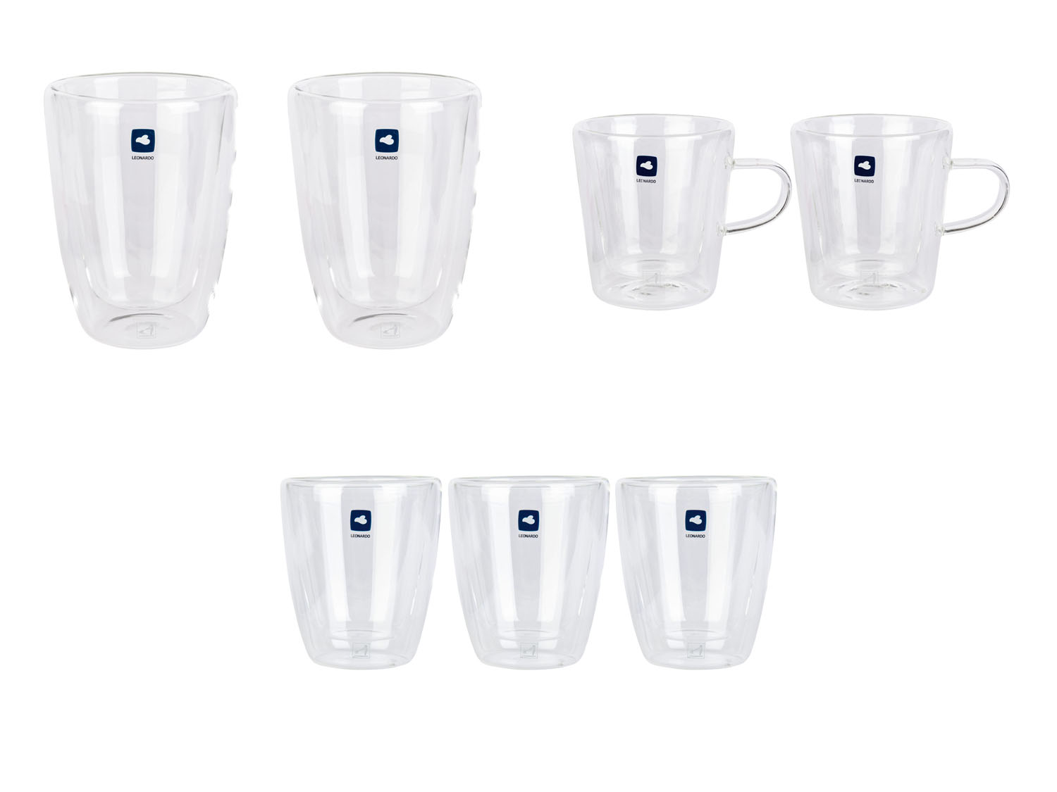 Leonardo Komplet 2 lub 3 szklanek termicznych Tavolino