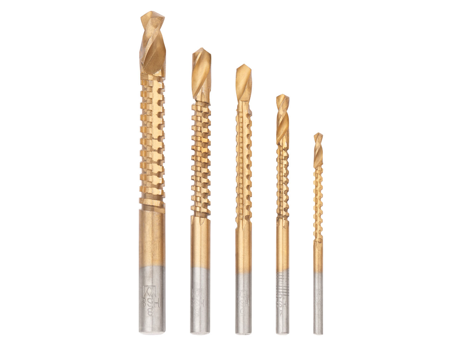 PARKSIDE® Zestaw wierteł specjalnych (Wiertła frezowe 5 szt.)