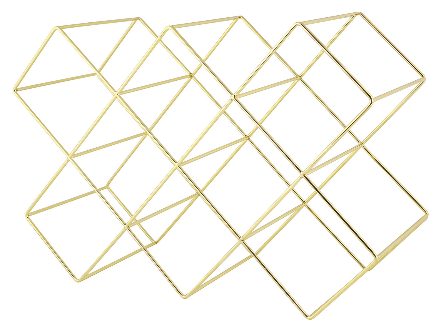 ECHTWERK Akcesoria kuchenne, z żeliwa (Złoty, Stojak na wino z 8 butelkami)