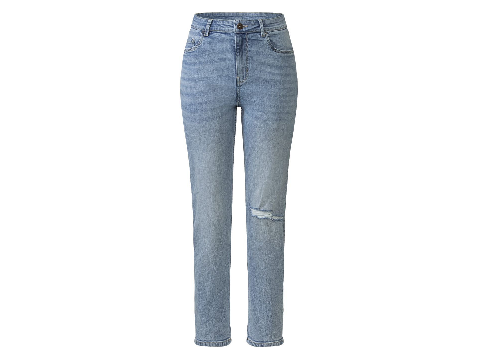 esmara® Jeansy damskie z bawełną straight fit (Jasnoniebieski, 38/30)