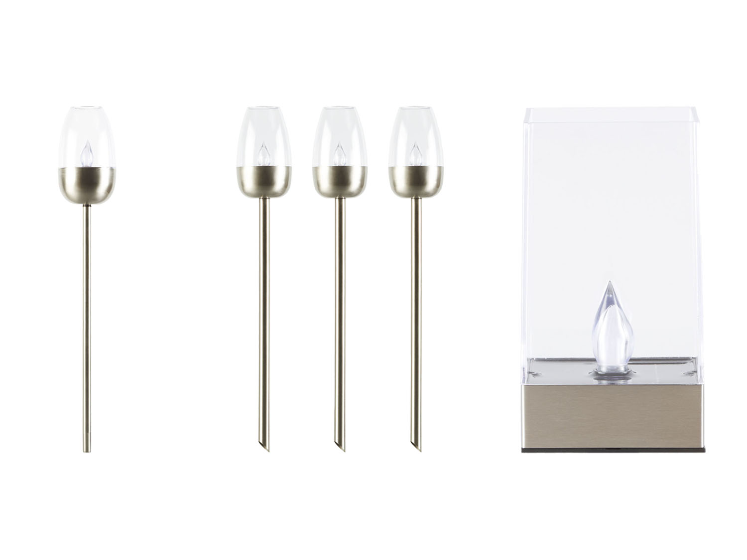 LIVARNO home Lampa lub Zestaw lampek solarnych LED, z efektem migotania