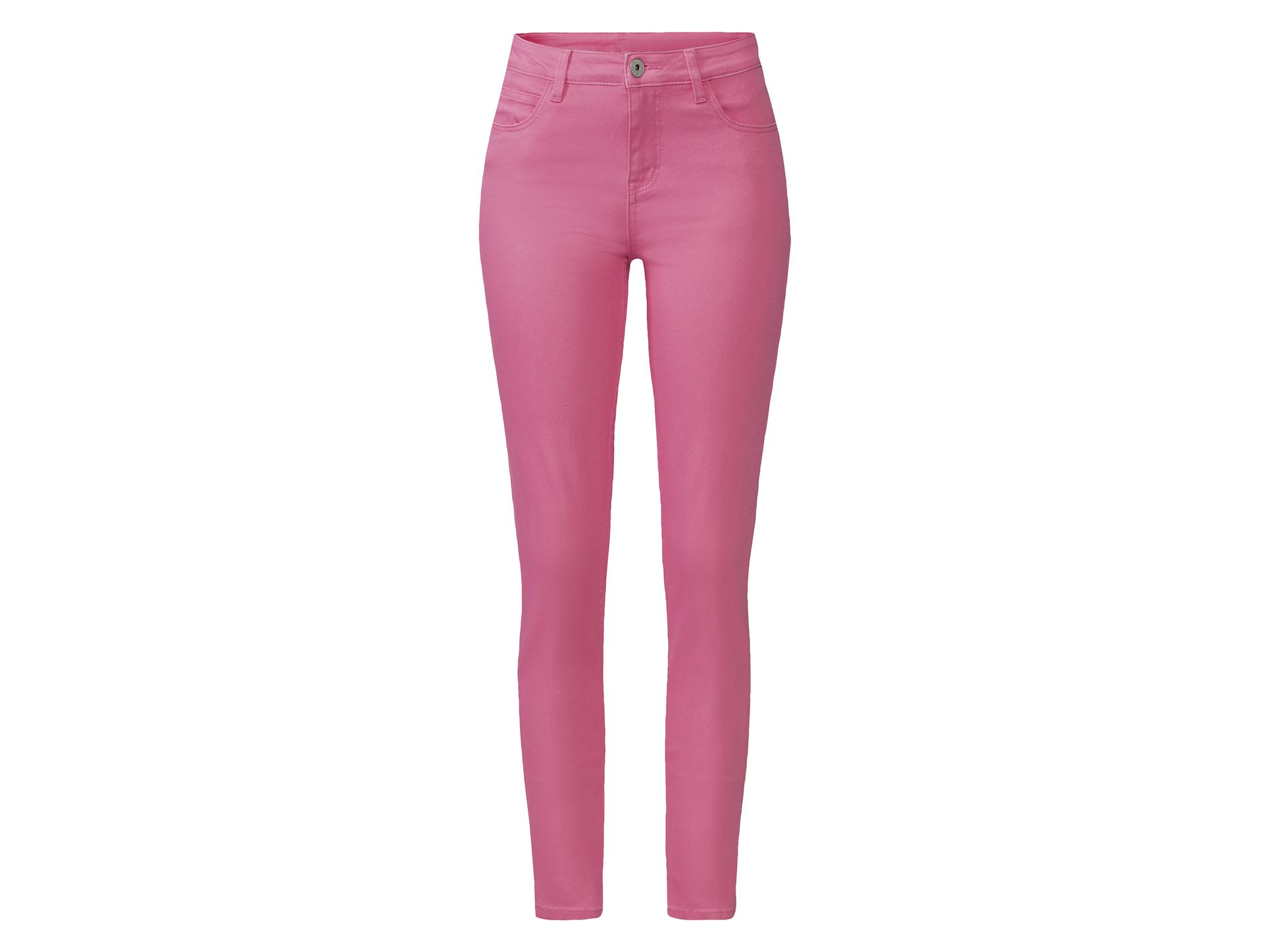 esmara® Jeansy damskie z bawełną, Super Skinny Fit (Różowy, 44)