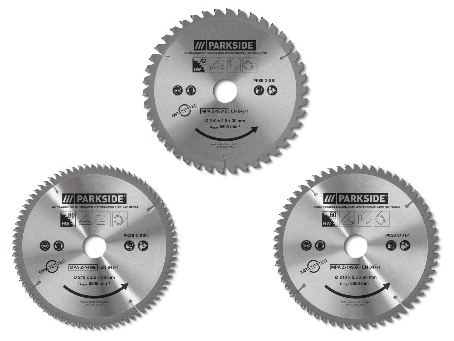 PARKSIDE® Tarcza do pilarki PKSB 210 B1, Ø 210 mm, 1 sztuka