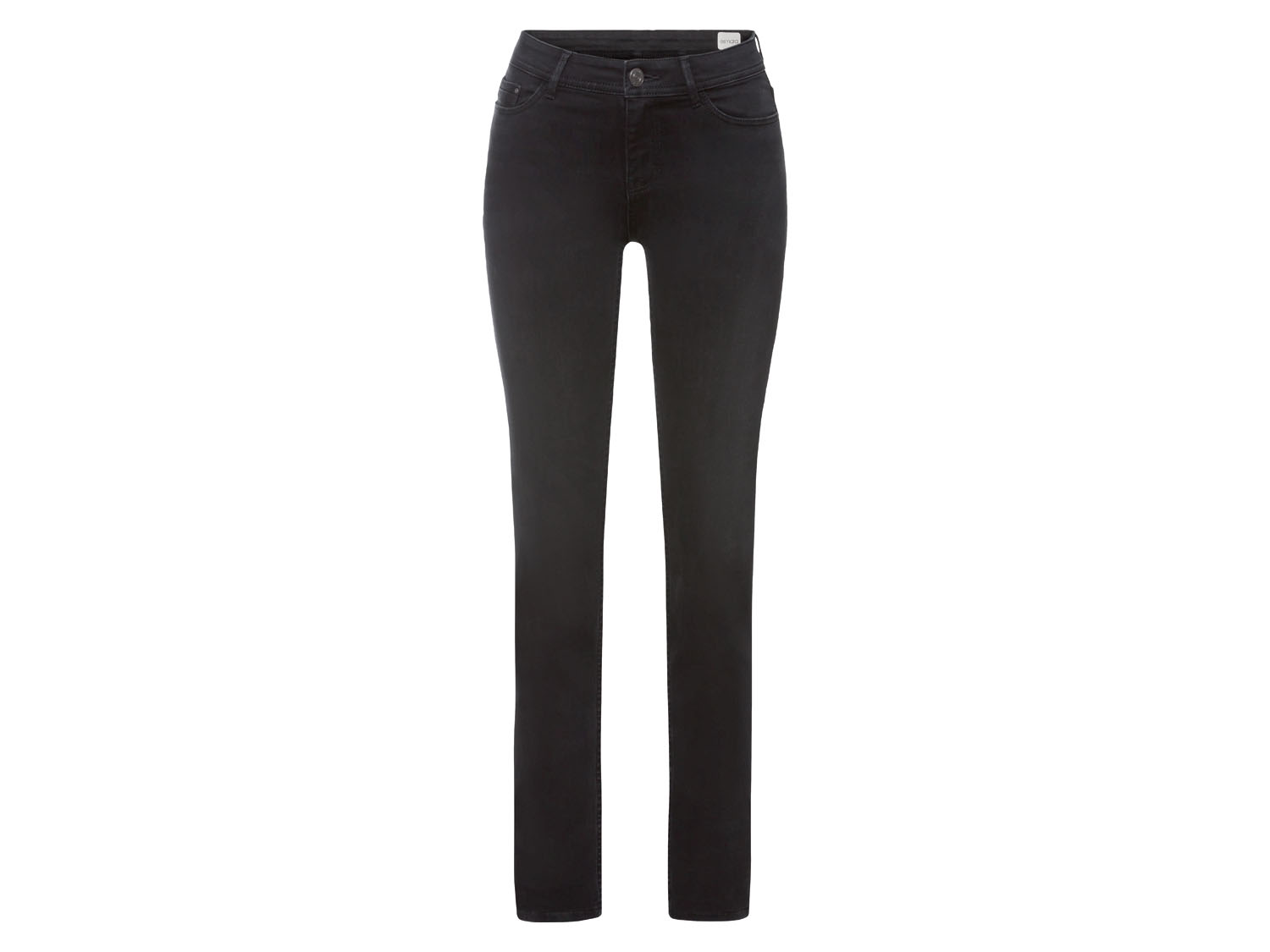 esmara® Jeansy damskie Slim Fit (Krótsze, Czarny, 34)