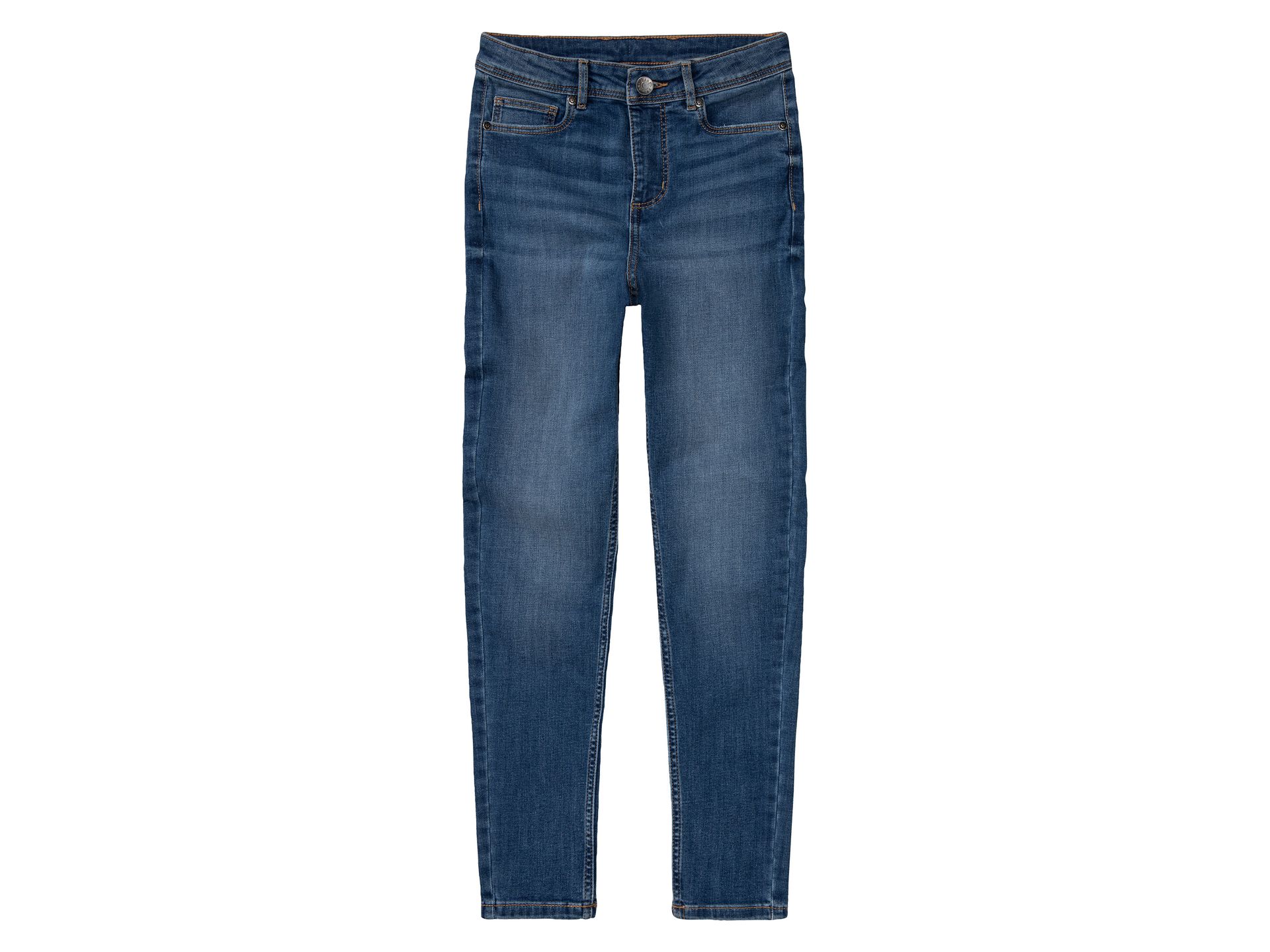 pepperts!® Jeansy dziewczęce z bawełną, super skinny fit (Niebieski, 164)