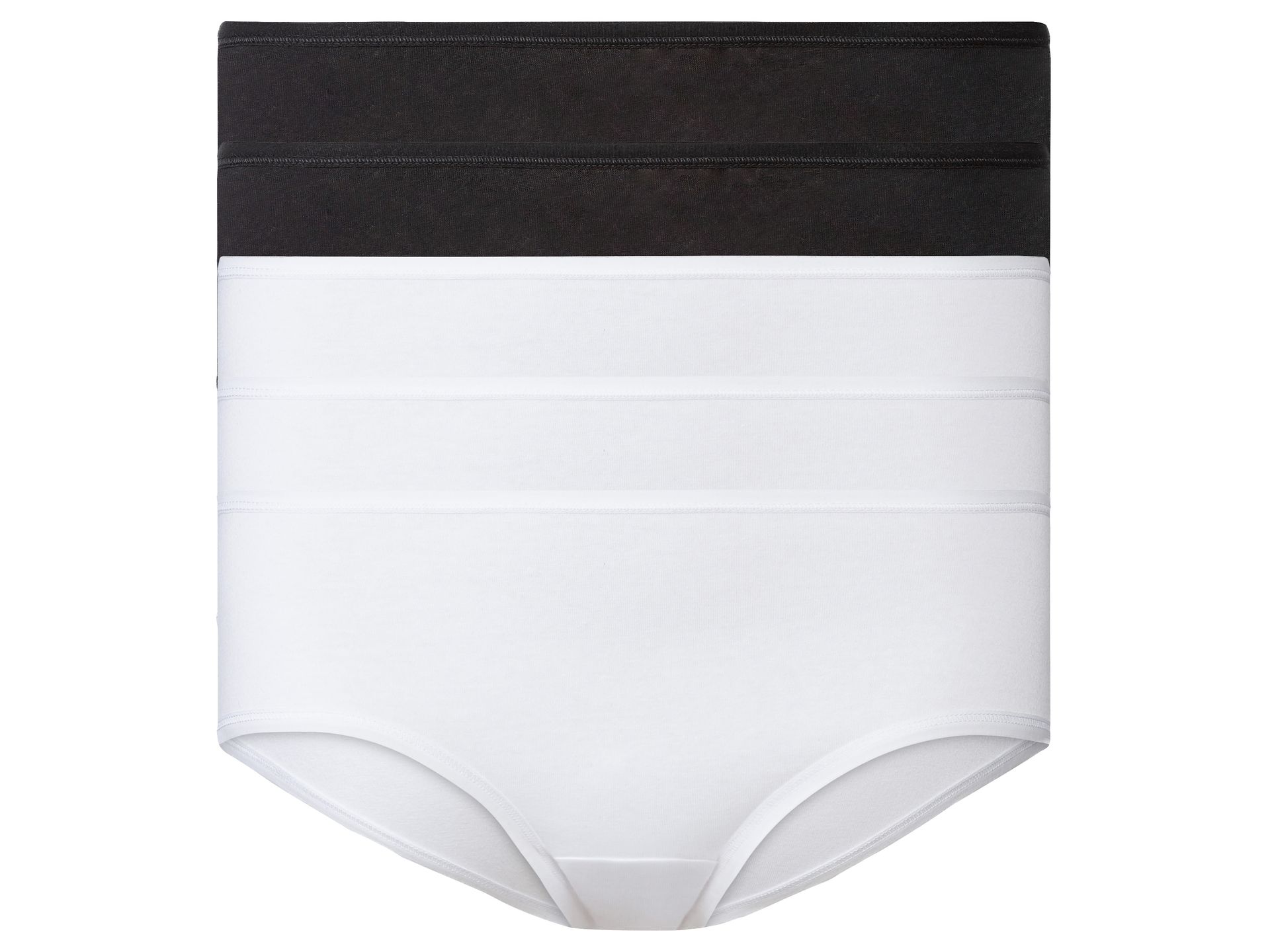 esmara® Hipstery damskie z bawełną, 5 par (S (36-38), Czarny/ biały)