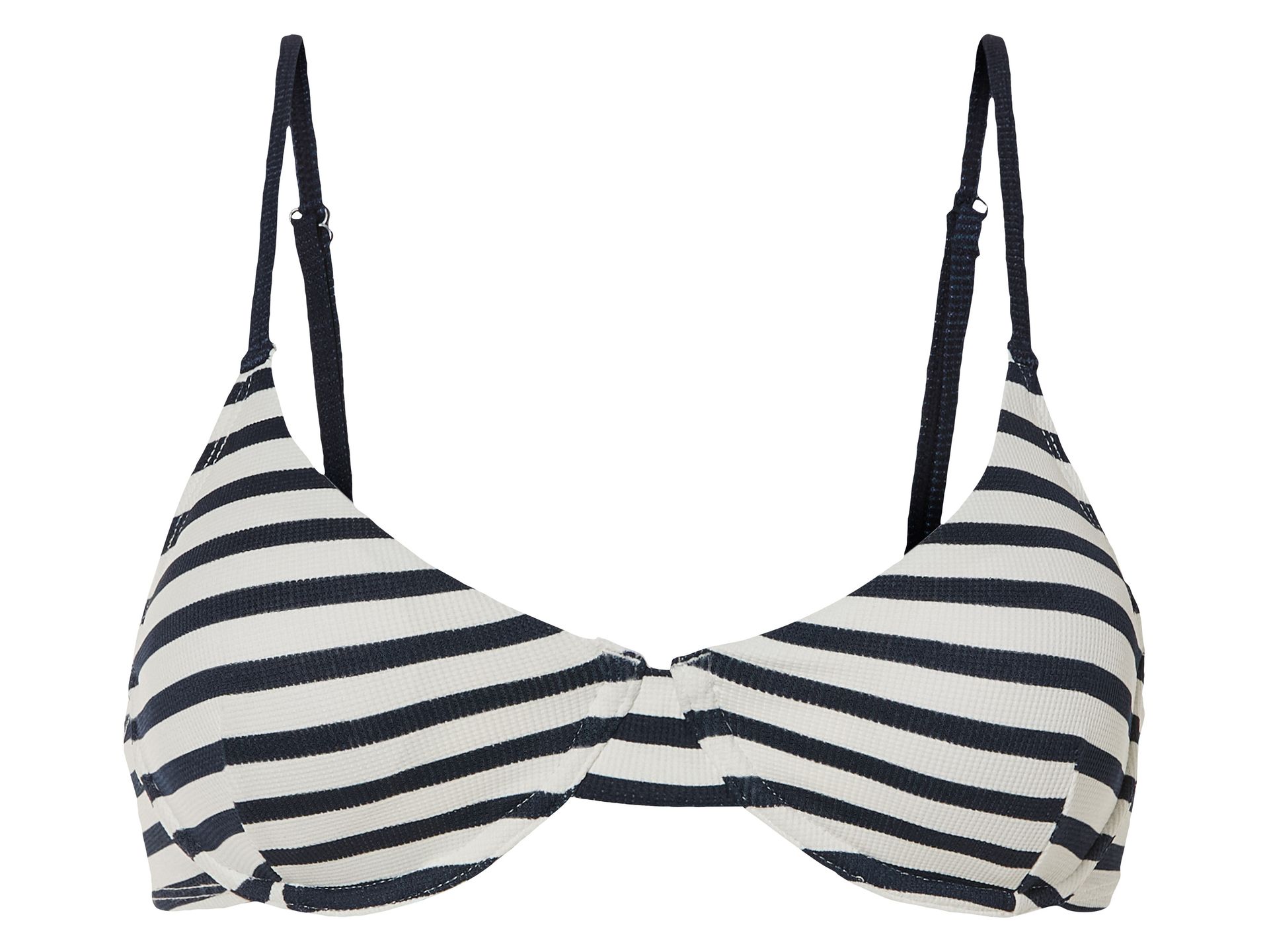 esmara® Góra od bikini z regulowanymi ramiączkami (38, W paski)