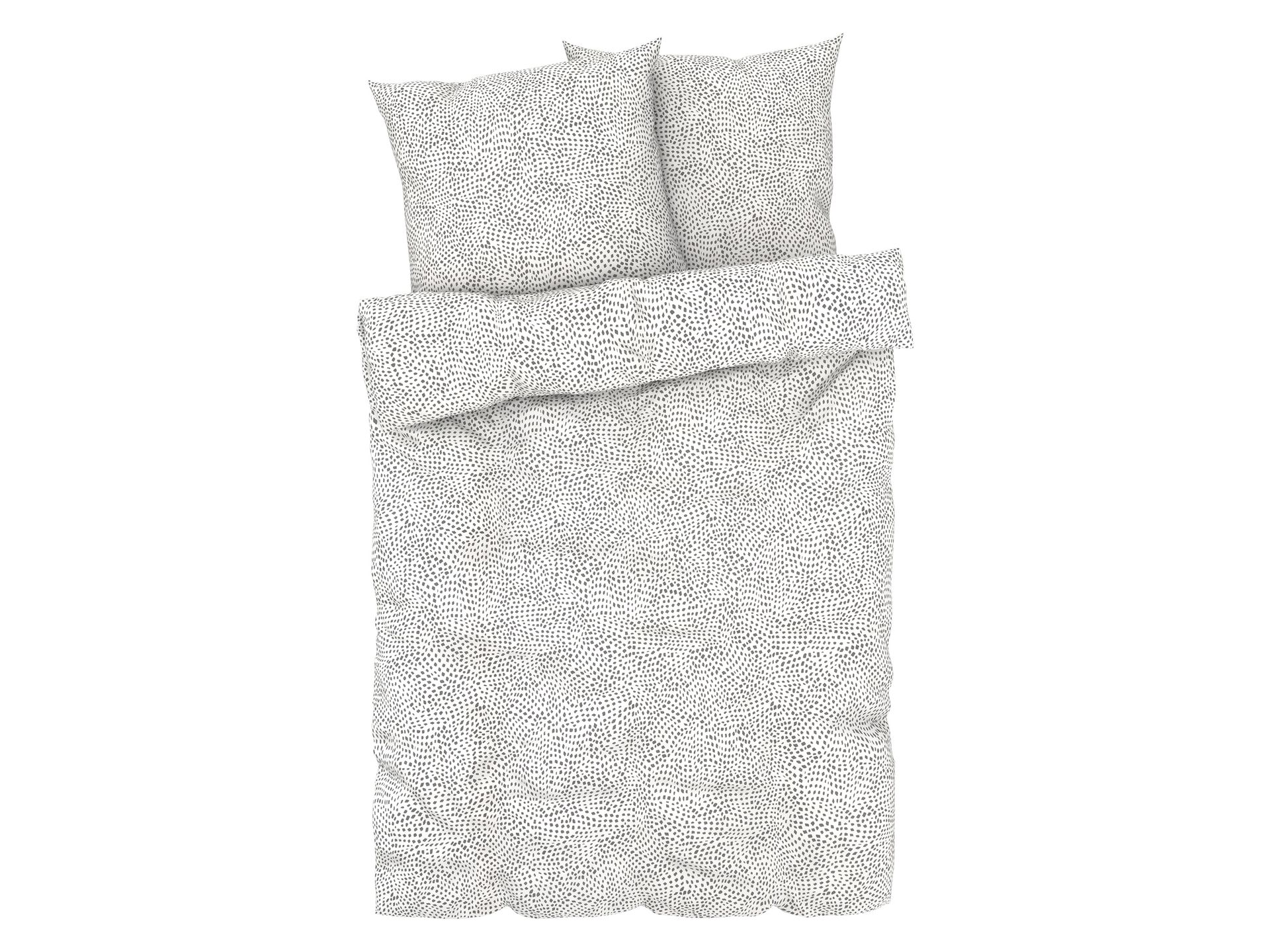 LIVARNO home Pościel satynowa z mikrofibry, 160 x 200 cm (Jasnoszary)