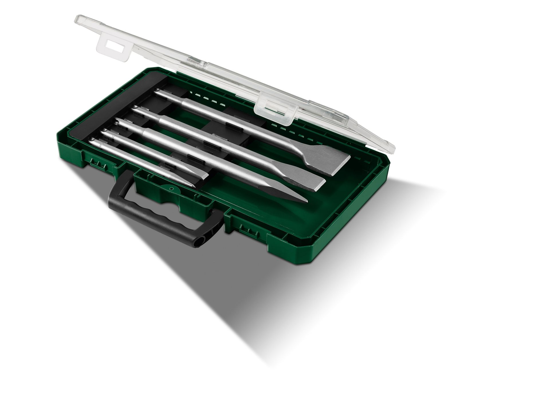 PARKSIDE® Zestaw wierteł do betonu / zestaw dłut / zestaw wierteł ślimakowych, w walizce (Zestaw dłut, 5 szt.)