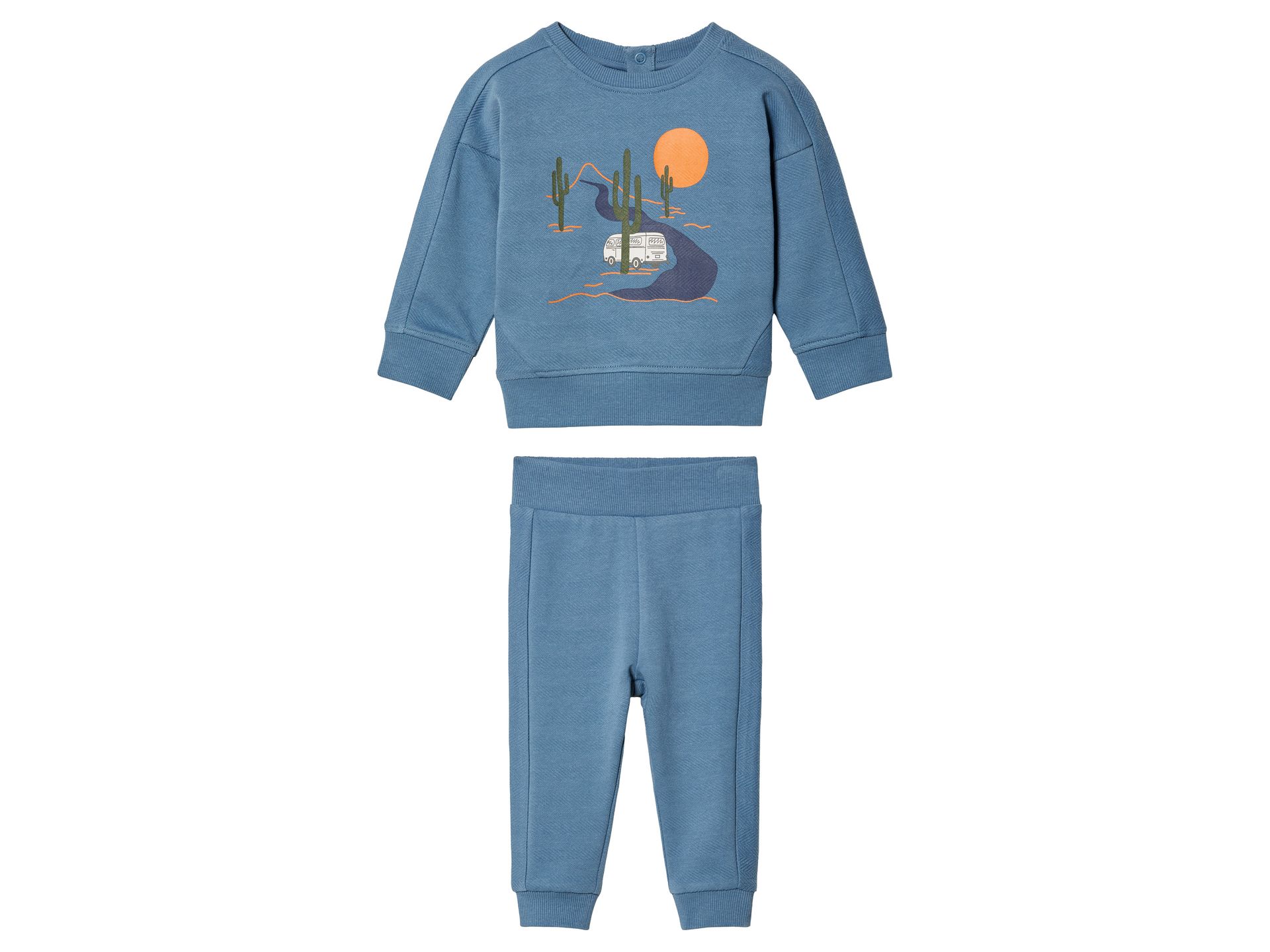 lupilu® Dres niemowlęcy z bawełny organicznej (62-68, Niebieski)