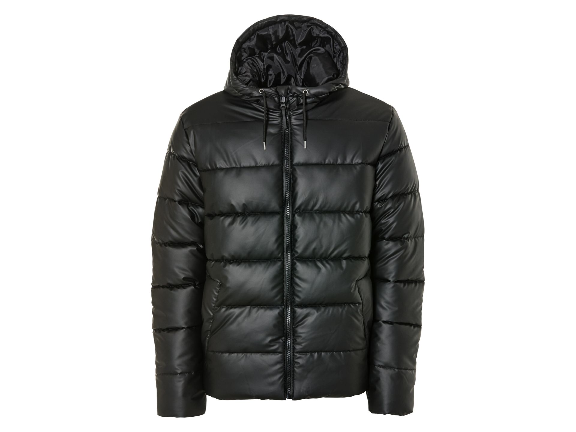 LIVERGY® Kurtka pikowana męska z kapturem (XL (56/58), Czarny)