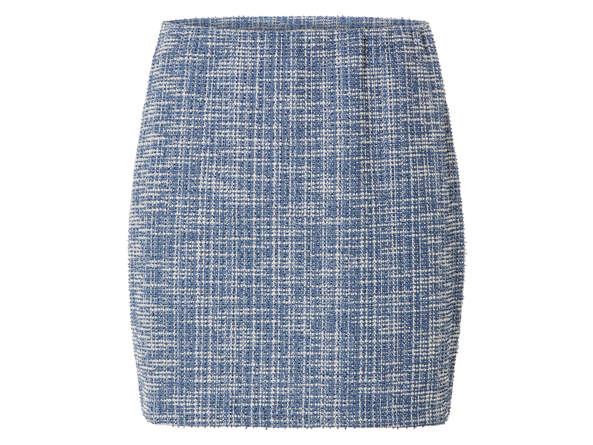 esmara® Tweedowa spódnica damska mini (Niebieski, S (36-38))