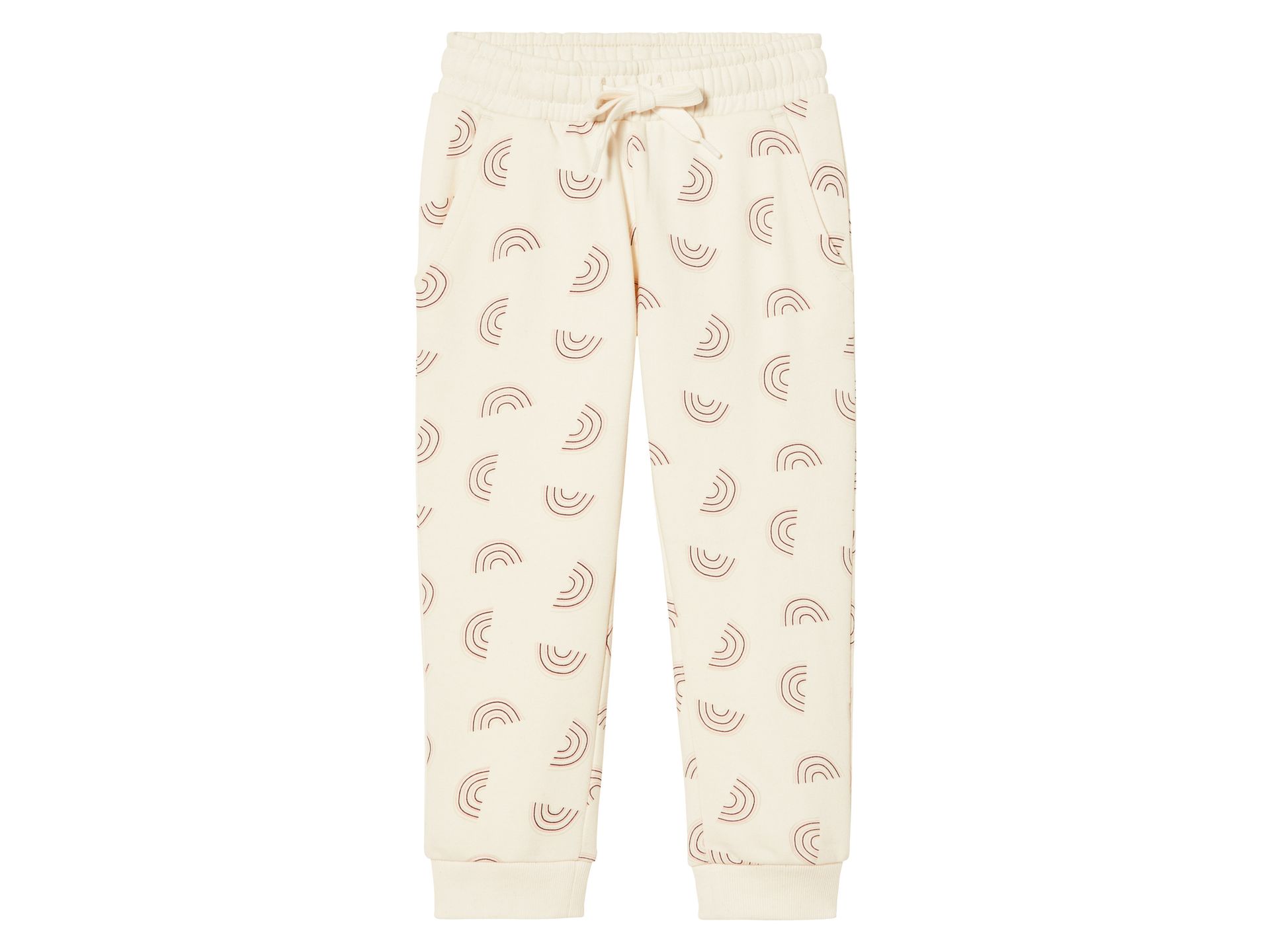 lupilu® Spodnie dresowe niemowlęce (Biały we wzory, 98 - 104)