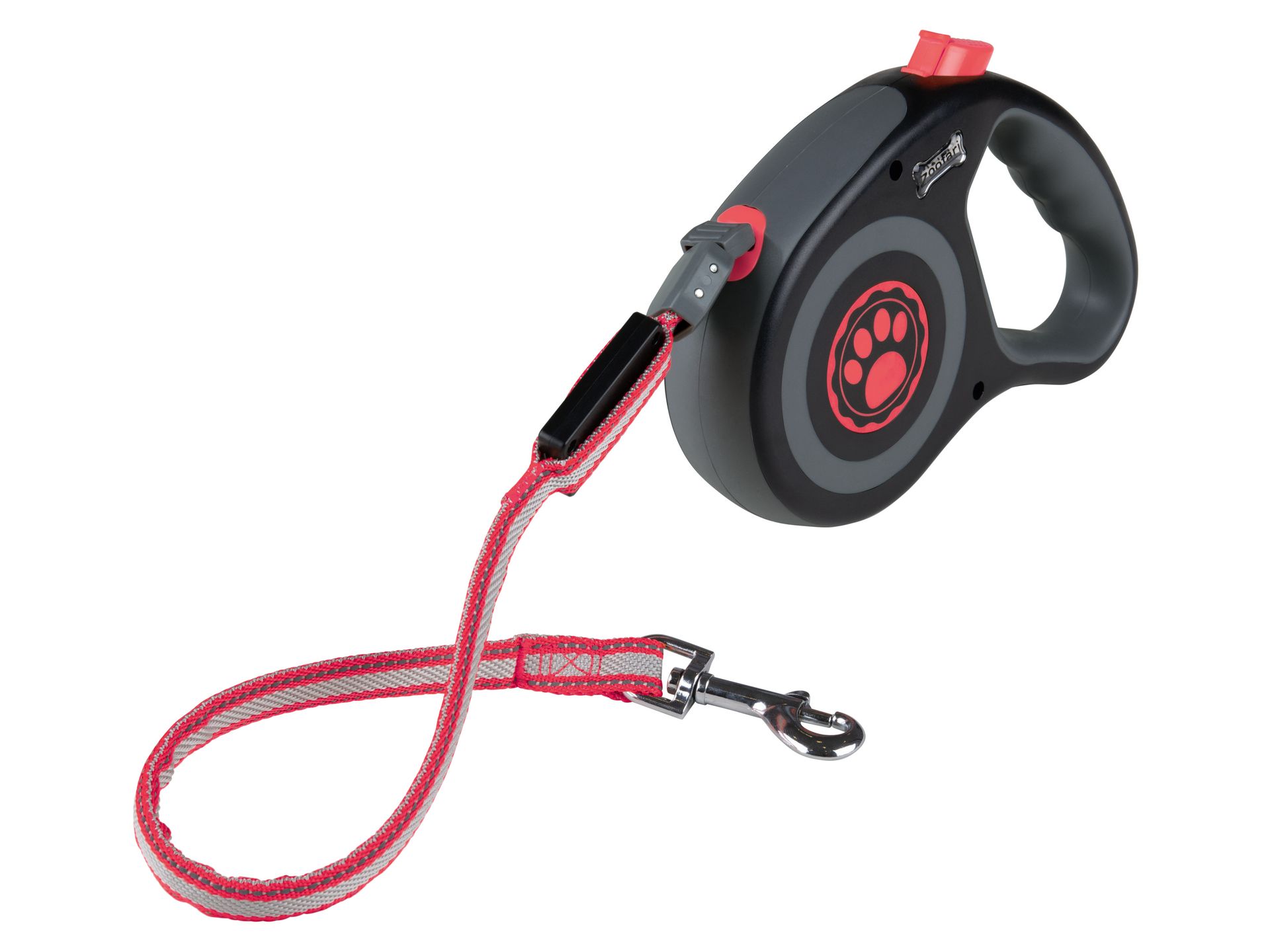 zoofari® Smycz automatyczna LED (różowy, duży)