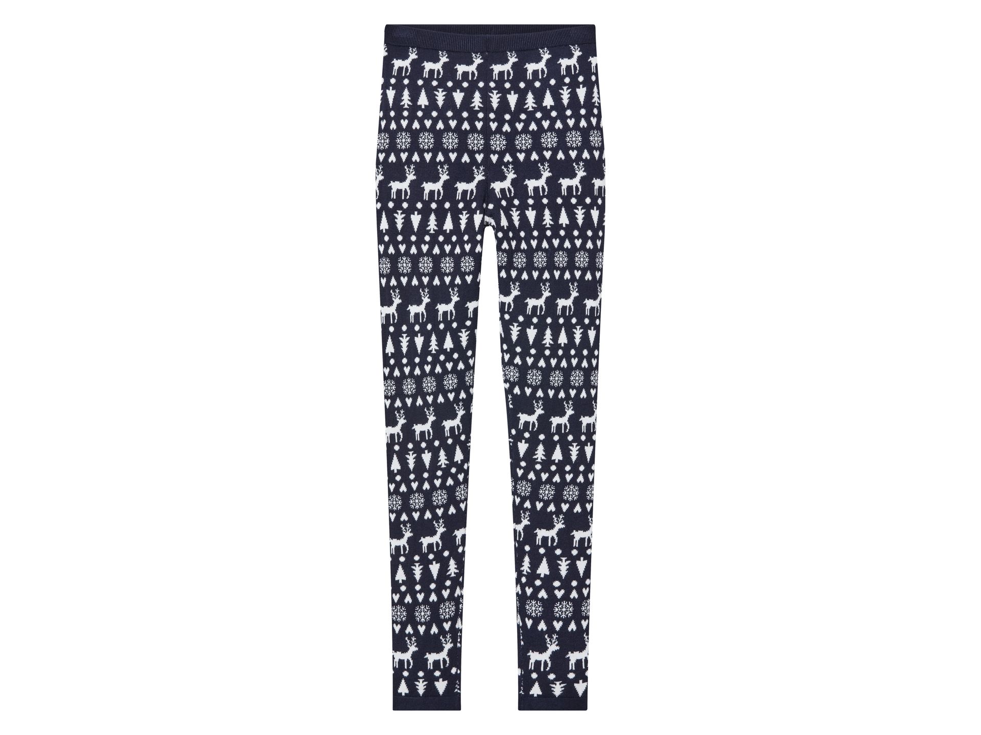 pepperts!® Legginsy świąteczne dziewczęce z dzianiny (158/164, Niebieski)