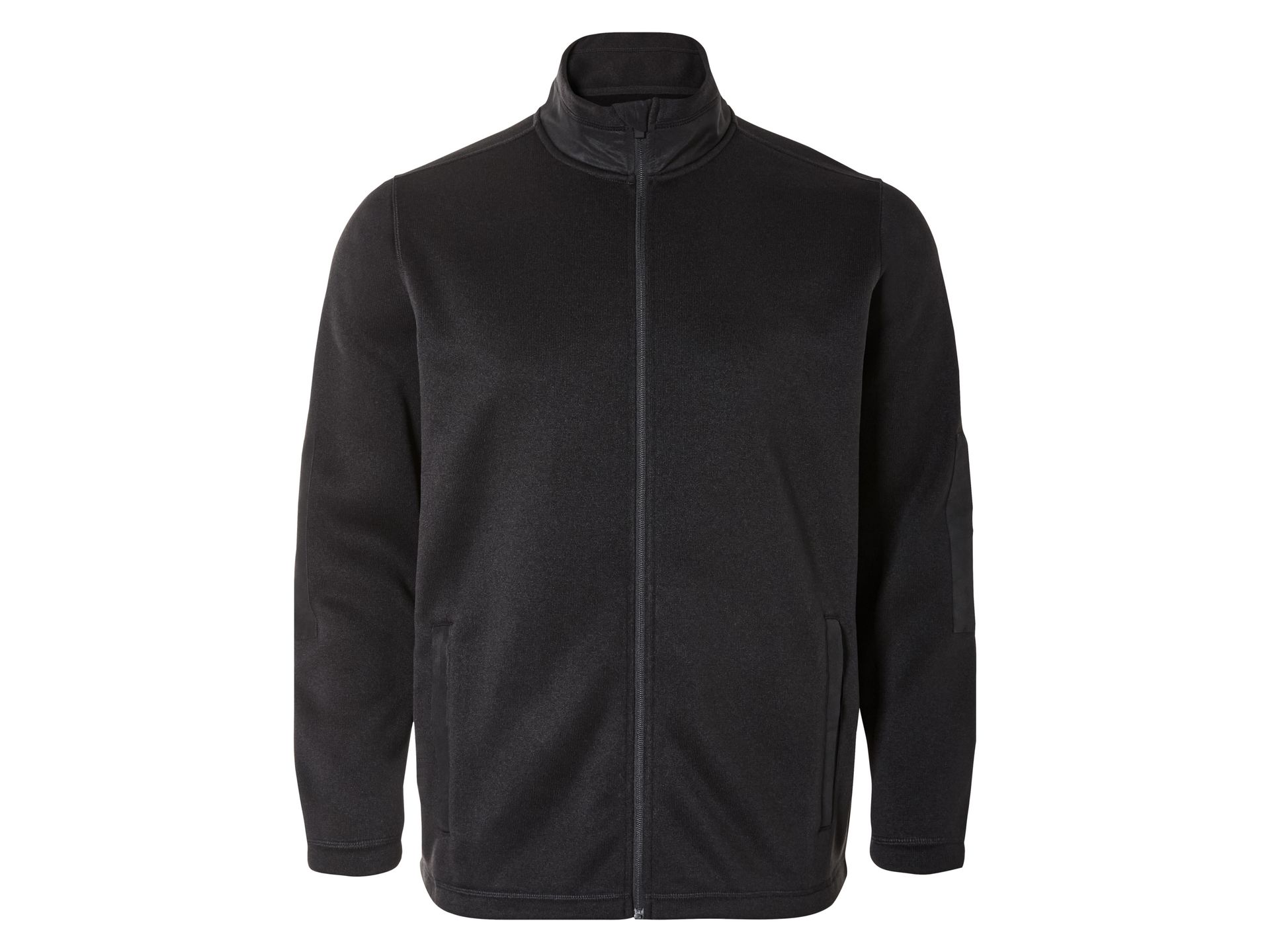 LIVERGY® Bluza męska dzianinowa z polaru (XXL (60/62), Czarny)