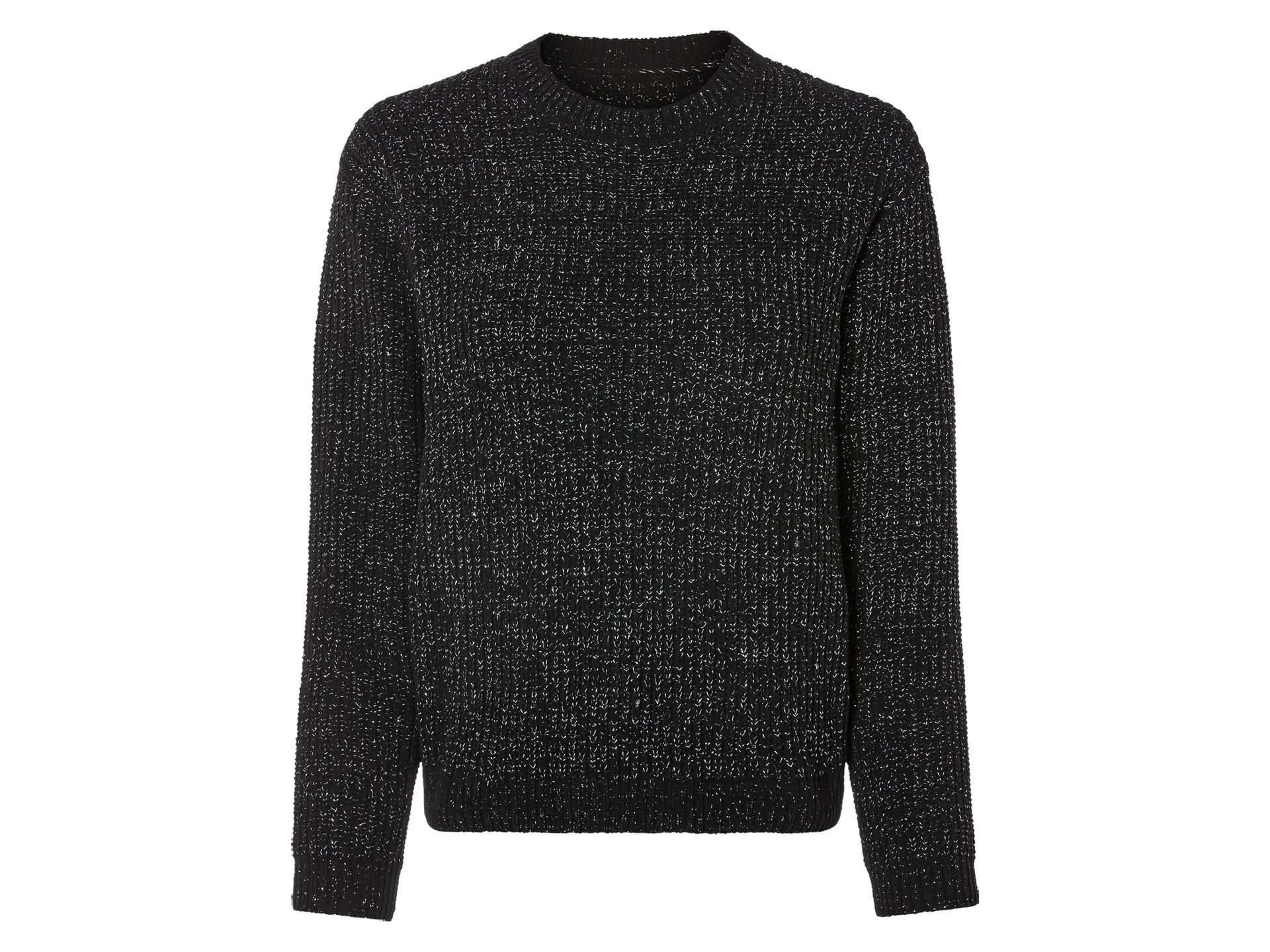 pepperts!® Sweter dziewczęcy z błyszczącą nitką (134-140, Czarny)