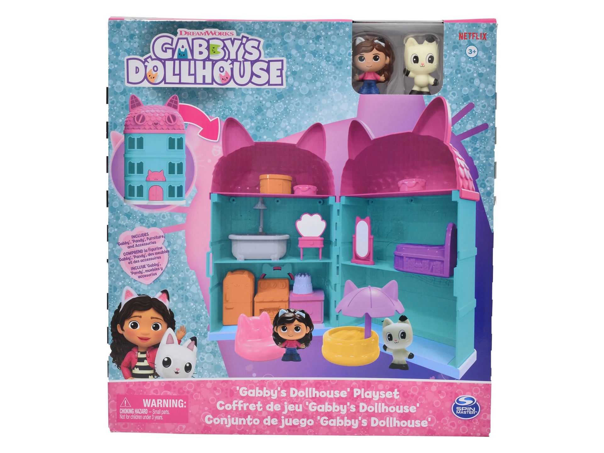 Gabby´s Dollhouse Zestaw do zabawy Domek dla lalek z 2 minifigurkami