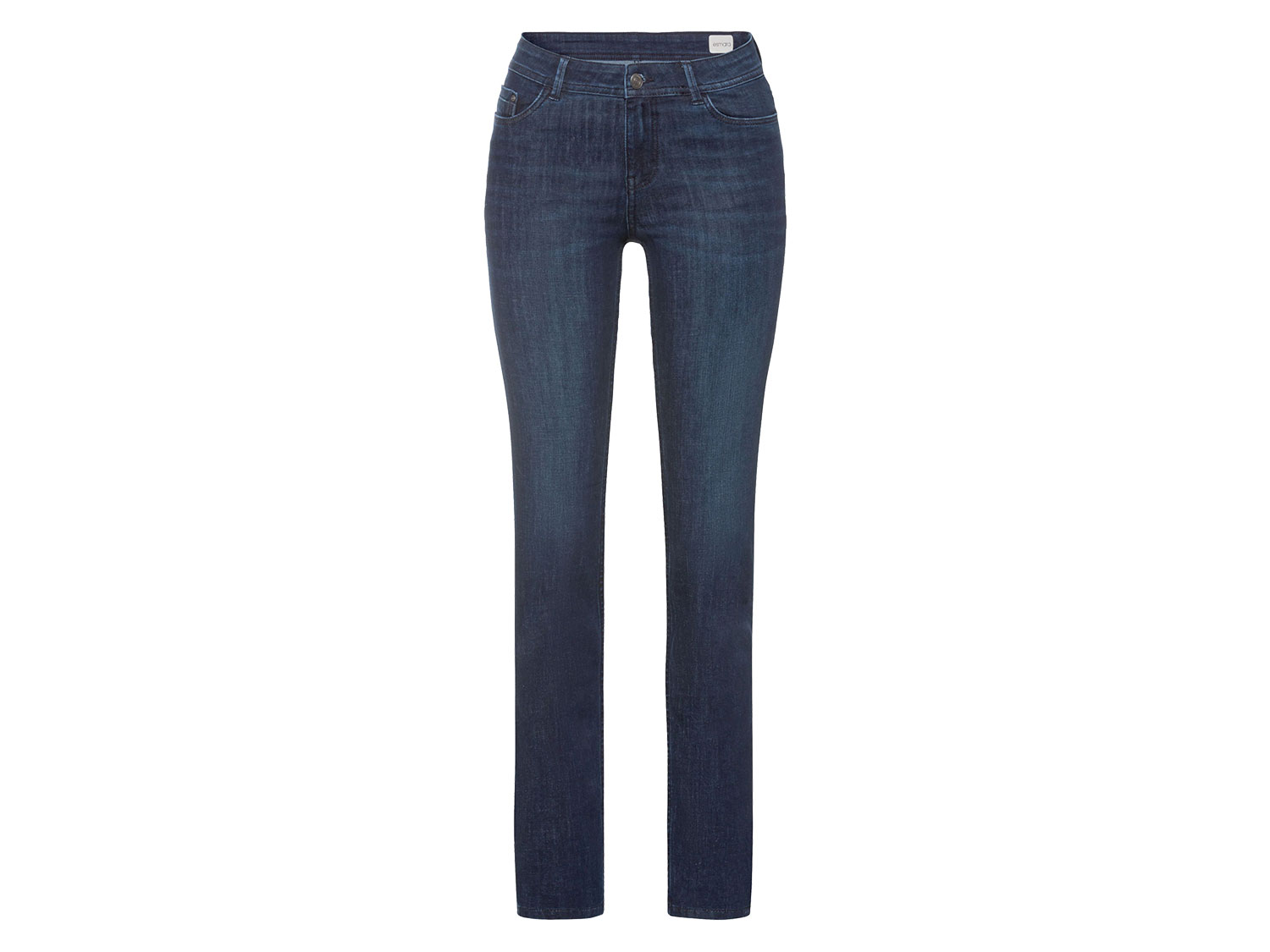 esmara® Jeansy damskie Slim Fit (Dłuższe, 36, Ciemnoniebieski)