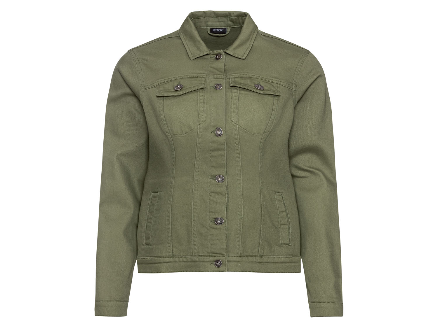 esmara® Kurtka jeansowa damska XXL (48, Oliwkowy)
