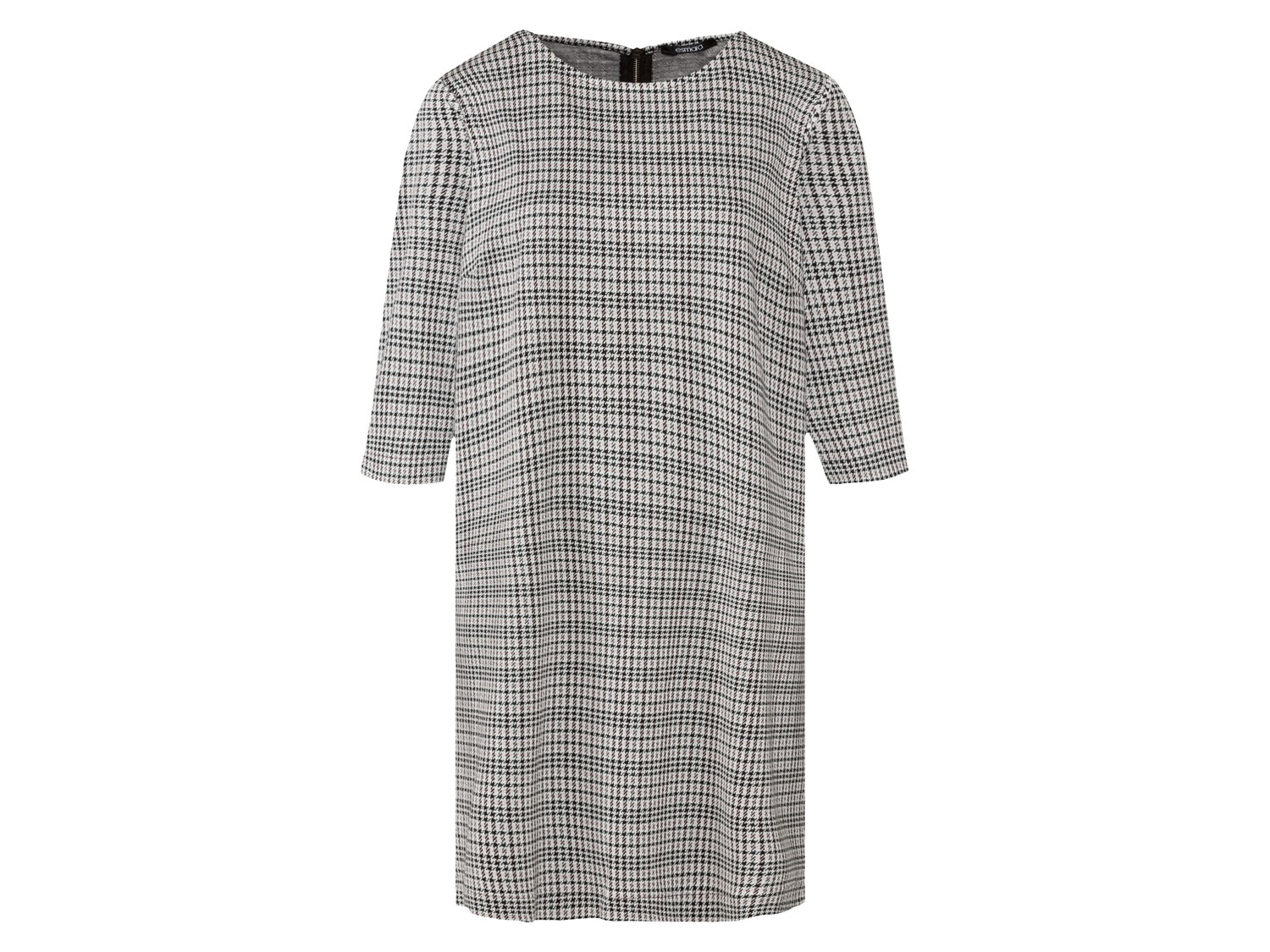 esmara® Sukienka damska z rękawem 3/4 (XS (32/34), W kratkę)