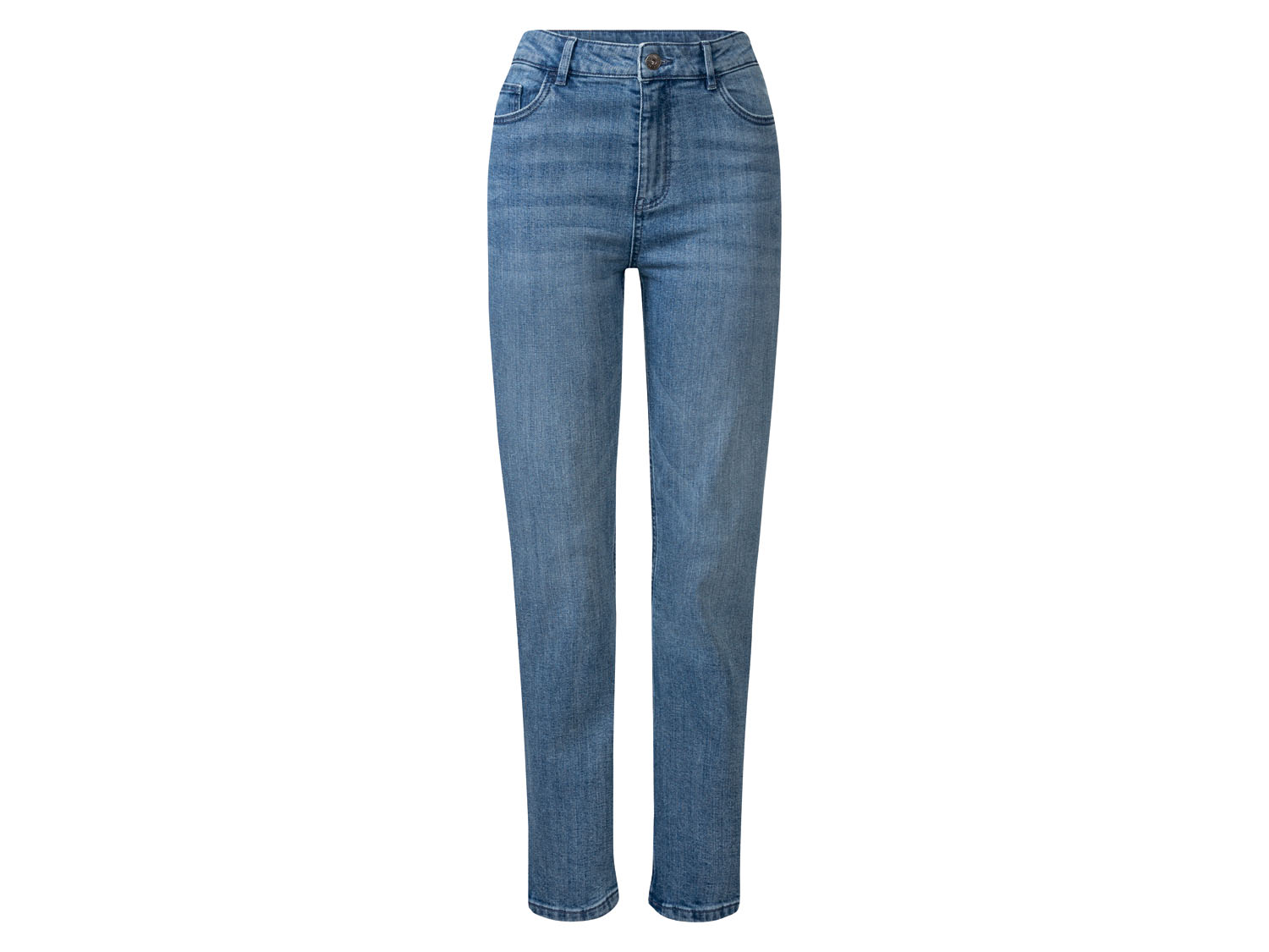 esmara® Jeansy damskie, straight fit (Jasnoniebieski, 42, niska sylwetka)