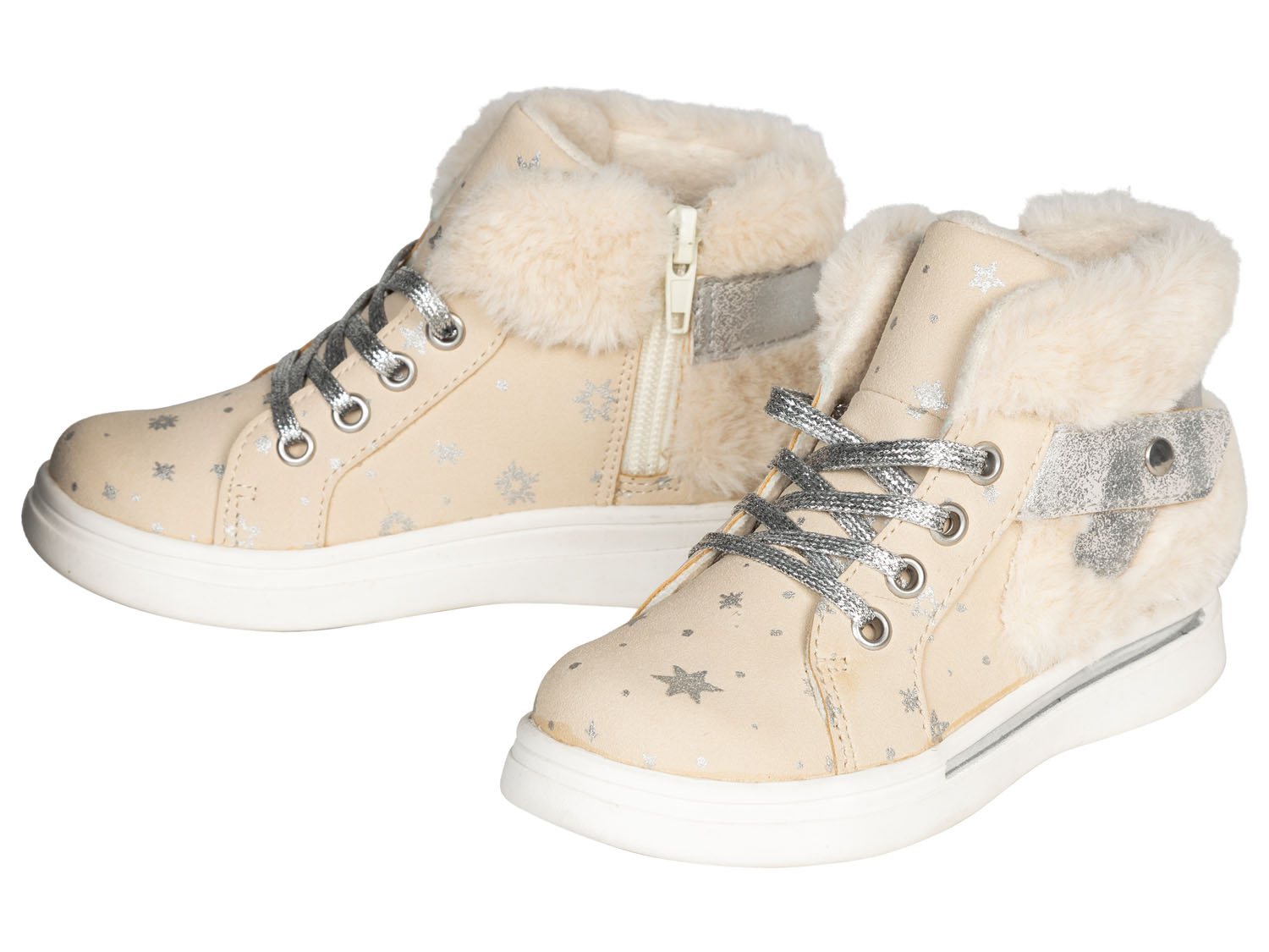 lupilu® Dziewczęce botki z ciepłą podszewką (Beżowy, 25)