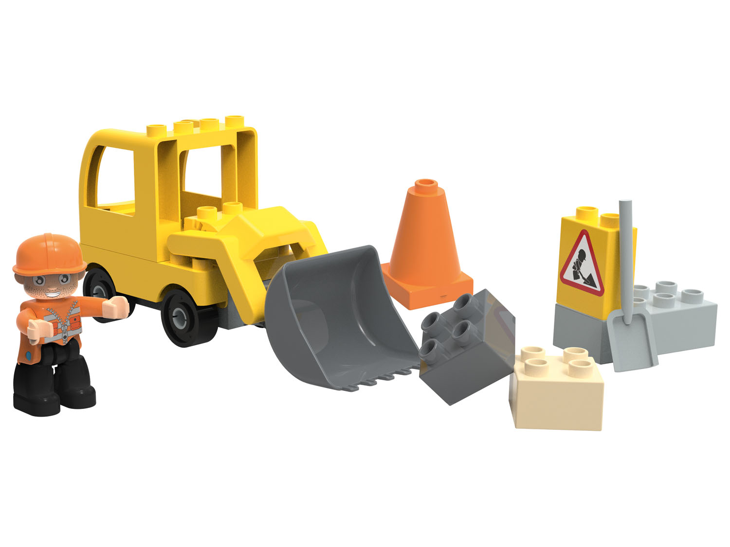 Playtive Clippys Zestaw klocków Junior S (Koparka)