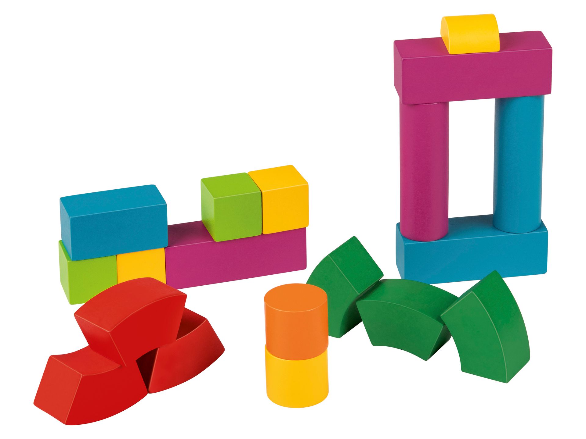 Playtive Zabawki drewniane w stylu Montessori (Układanka klocki)