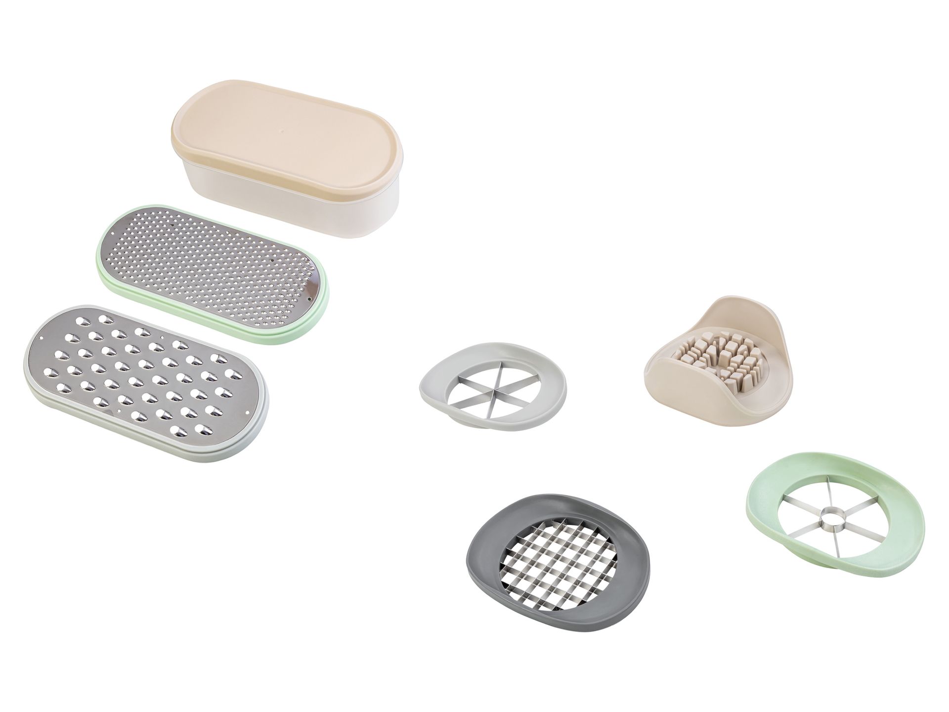 Livarno home Zestaw tarek / Krajalnica do owoców, 4 elementy