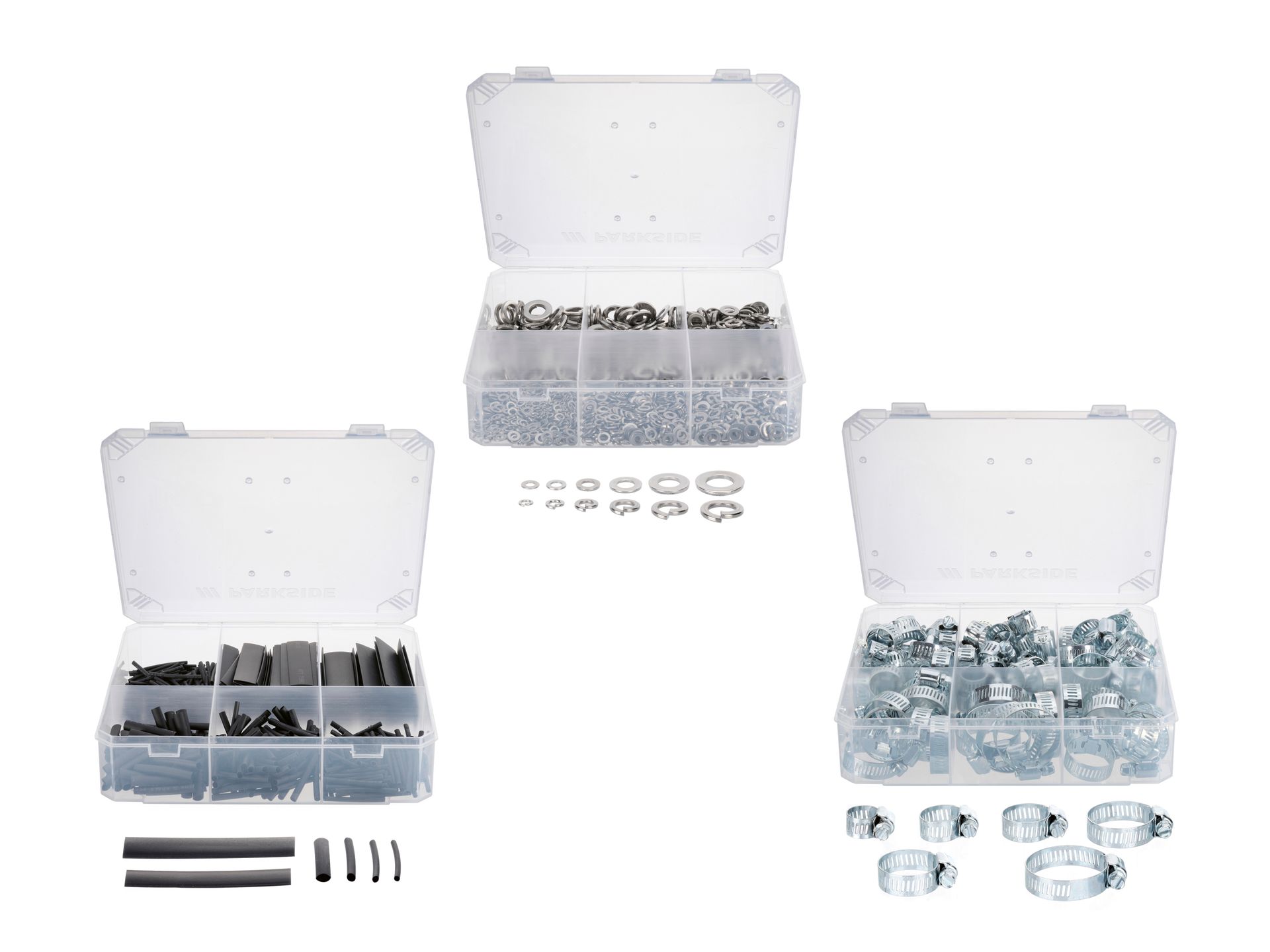 PARKSIDE® Zestaw podkładek / Zestaw rurek termokurczliwych / Zestaw opasek zaciskowych