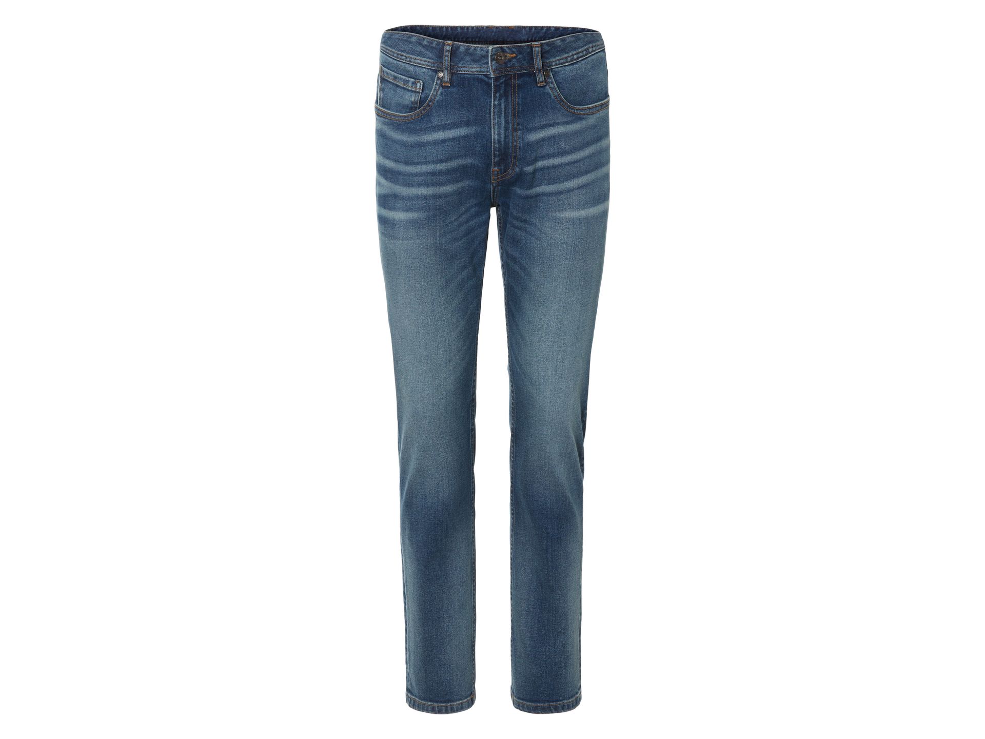 LIVERGY® Jeansy męskie z bawełną, slim fit (54 (38/32), Niebieski)