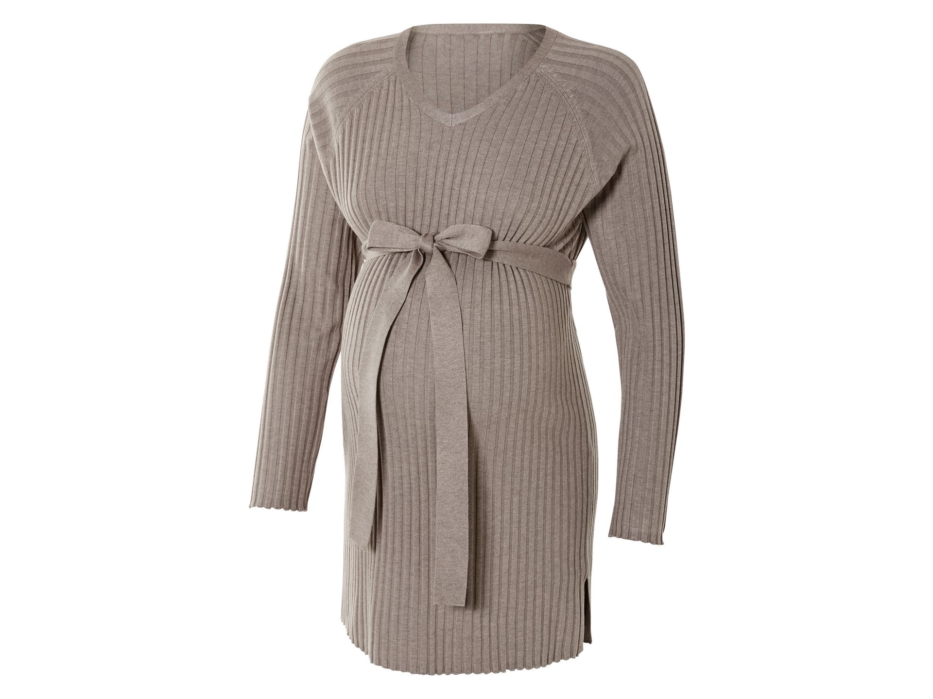 esmara® Sweter sukienka ciążowa damska (L(44/46), Jasnobrązowy)