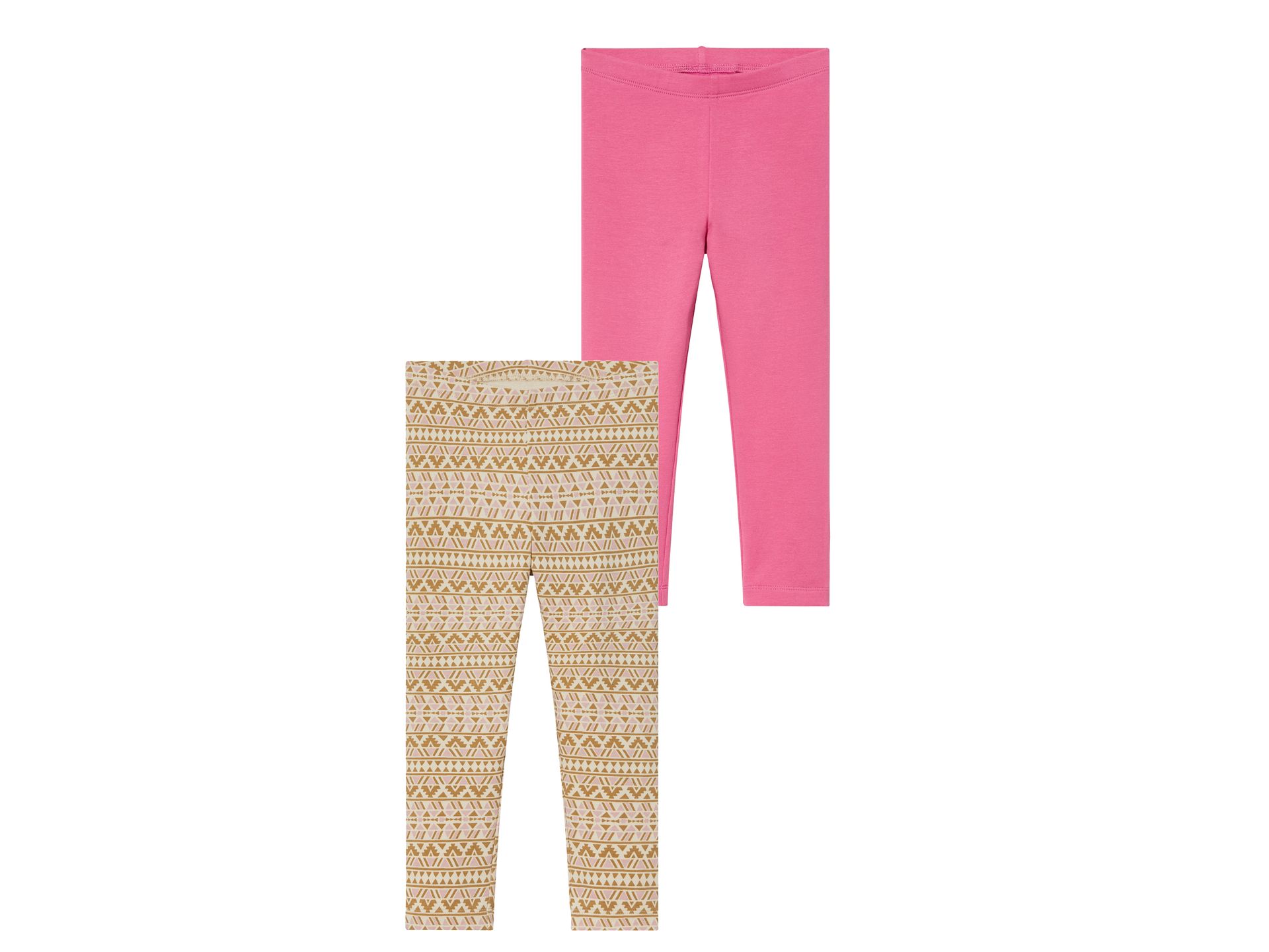 lupilu® Legginsy termiczne dziewczęce, 2 pary (98/104, Różowy/ we wzory)