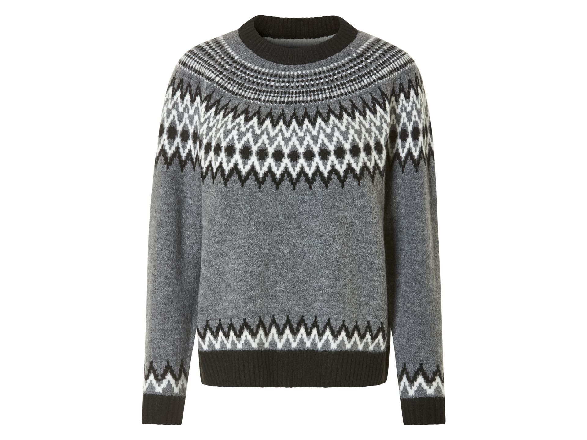 esmara® Sweter dzianinowy damski (L(44/46), Szary)