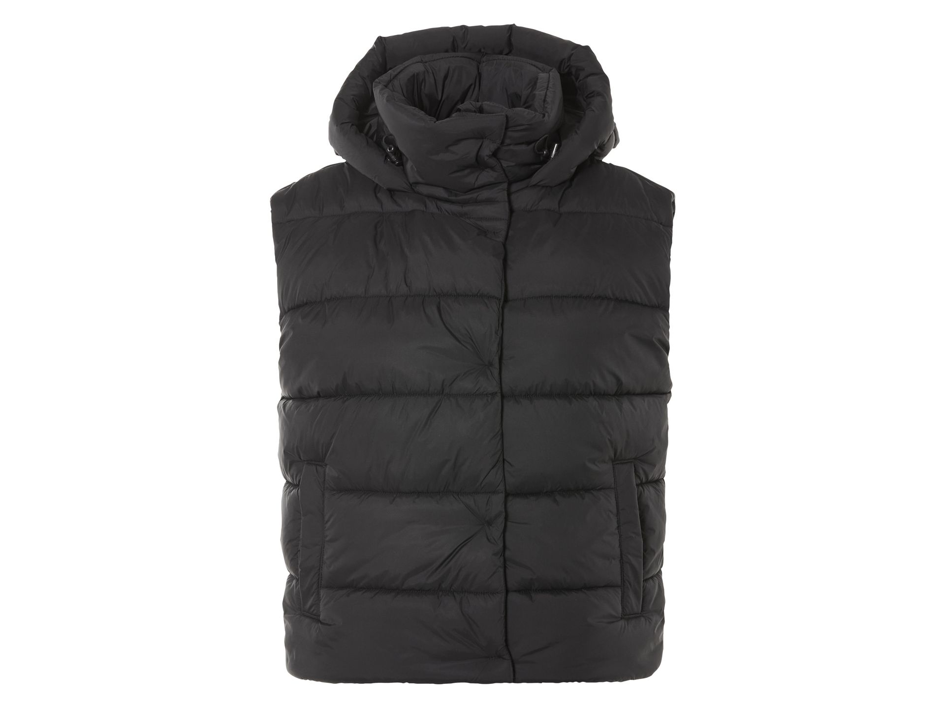 esmara® Kamizelka damska, ocieplana, pikowana (L (44-46), Czarny)